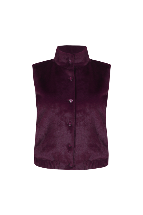 Exxcellent Ilse Gilet Warm Aubergine 26WBE09