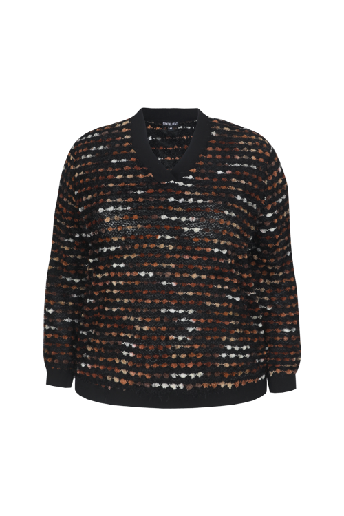 Exxcellent Bella Trui Zwart/Cappucino 26WQE19