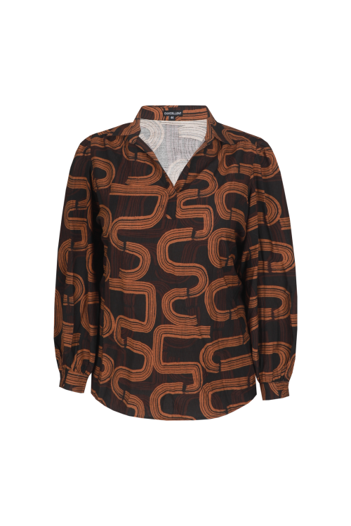 Exxcellent Perline Top Zwart/Caramel Cafe 26WQE13