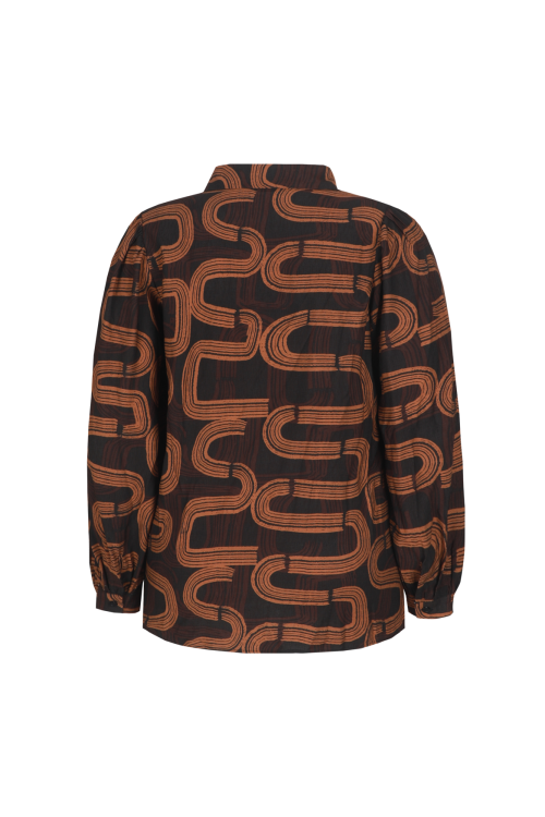 Exxcellent Perline Top Zwart/Caramel Cafe 26WQE13