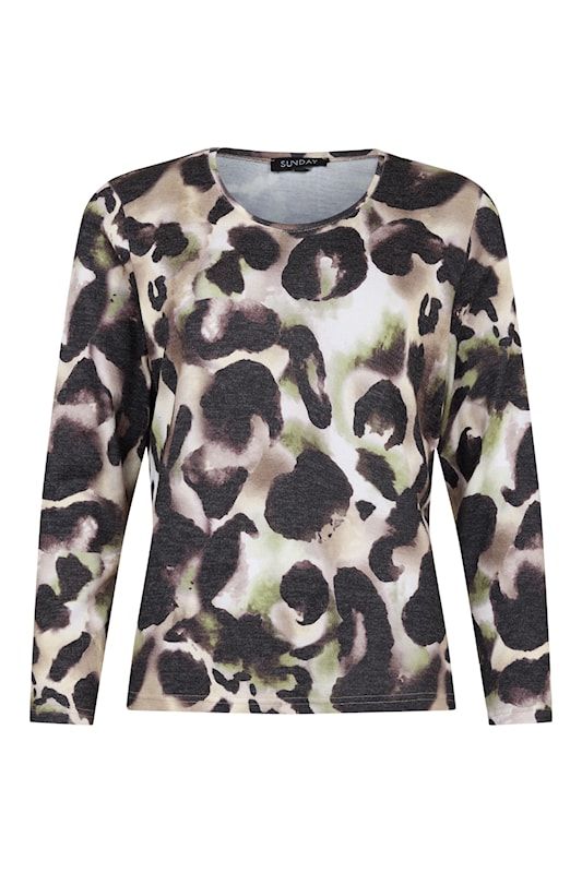 Sunday T-shirt Groen MUlticolor 6585-6688