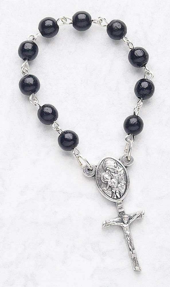 One Decade Rosary- Black