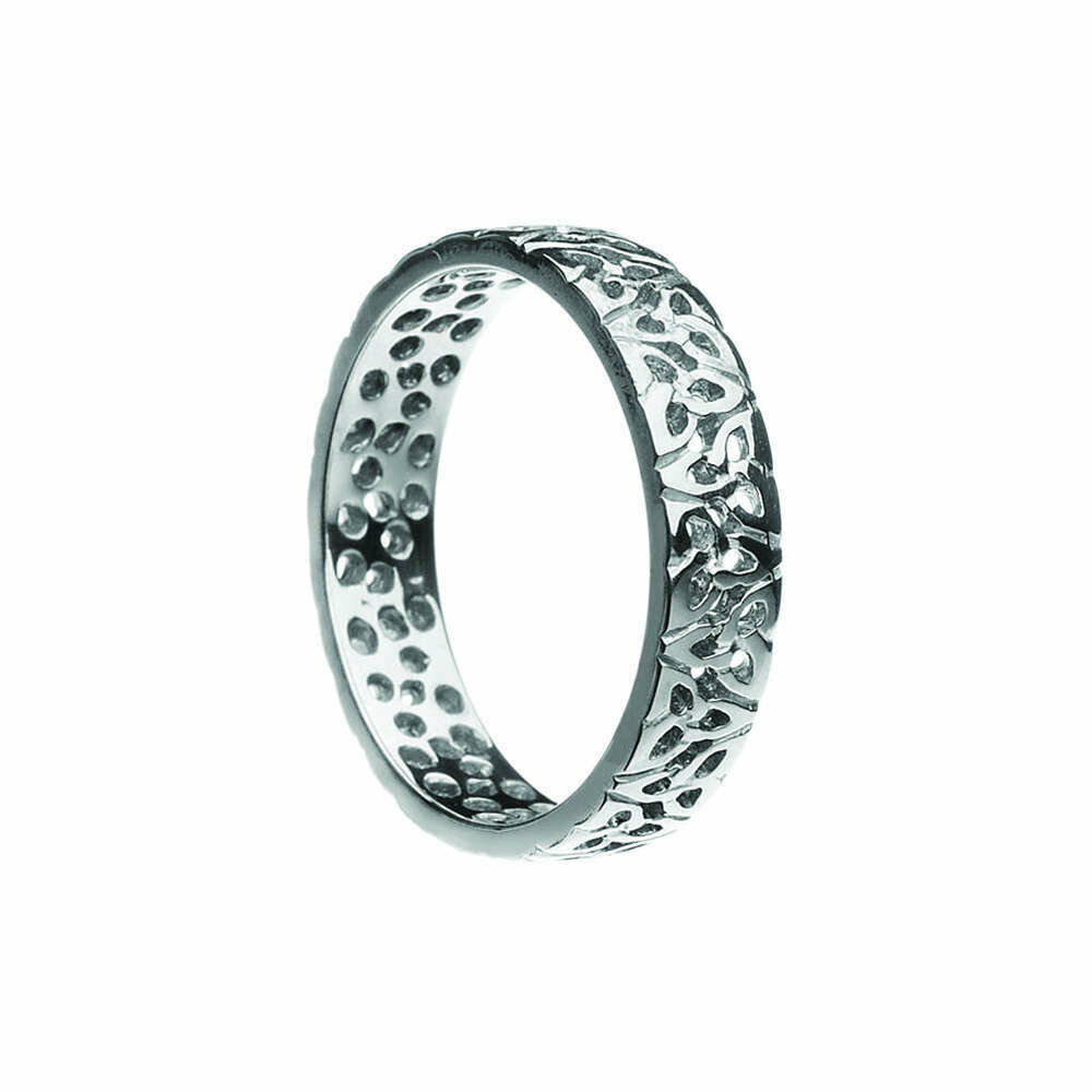 Ladies 10kt Gold Trinity-Knot Filagree Celtic Wedding Band