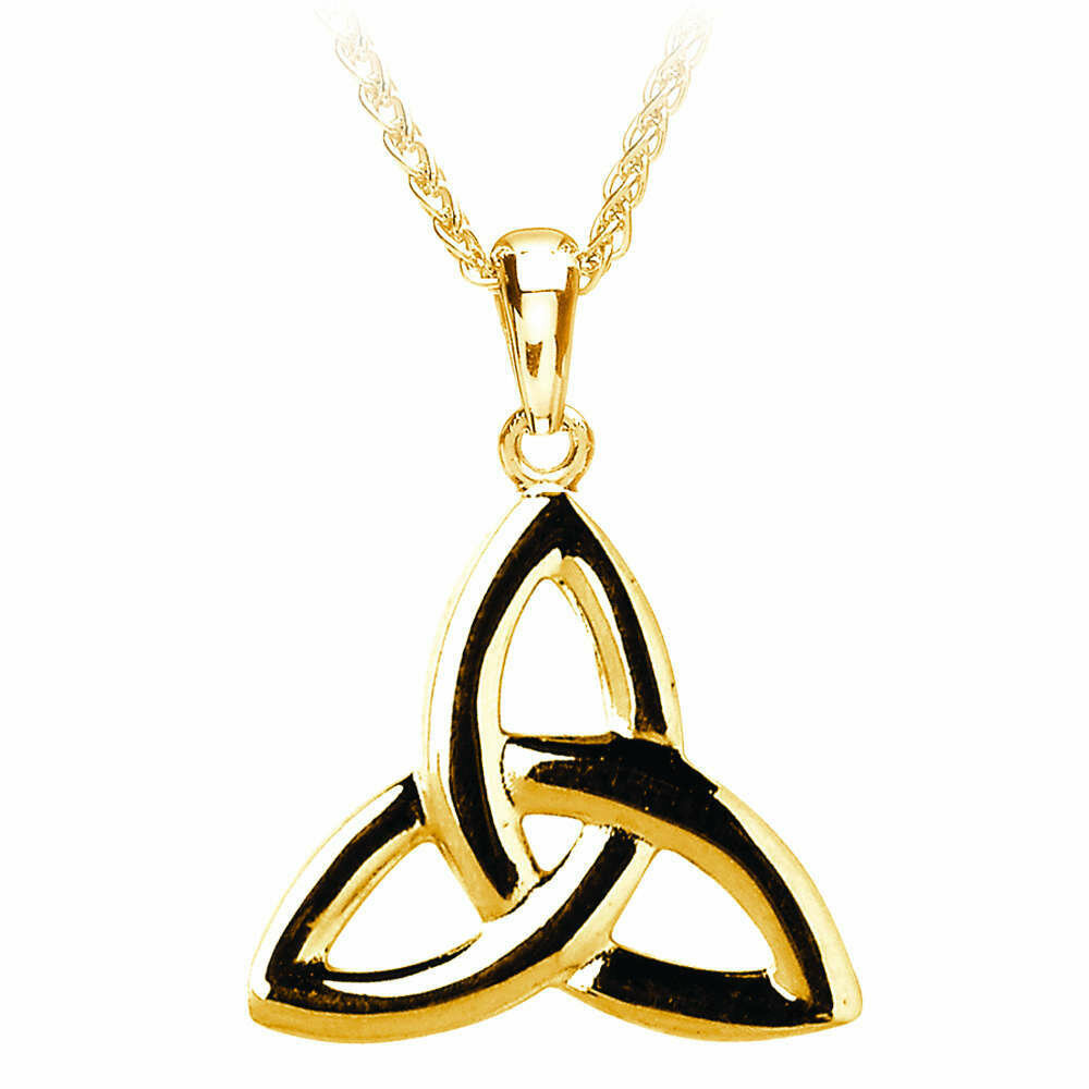 10kt Gold Trinity Knot Pendant and 10kt Gold 18" Chain