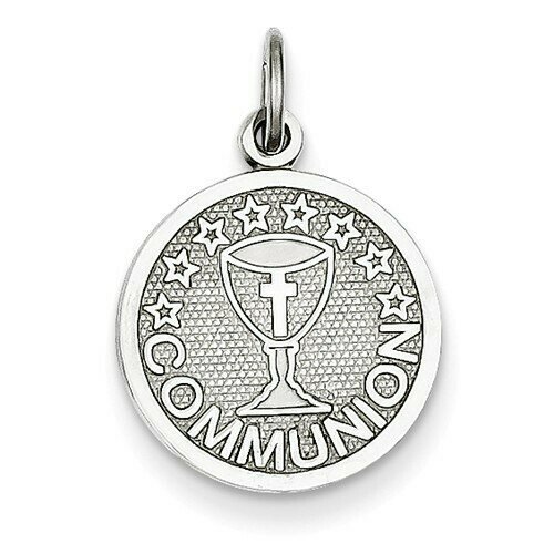 14kt White Gold First Holy Communion Charm