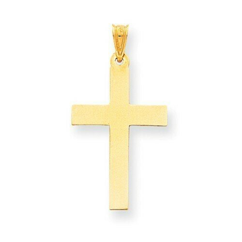 14kt. Gold Polished Cross Pendant (Large)