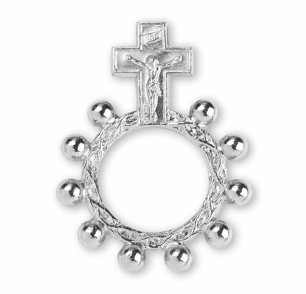 Rosary Ring- Silver Color