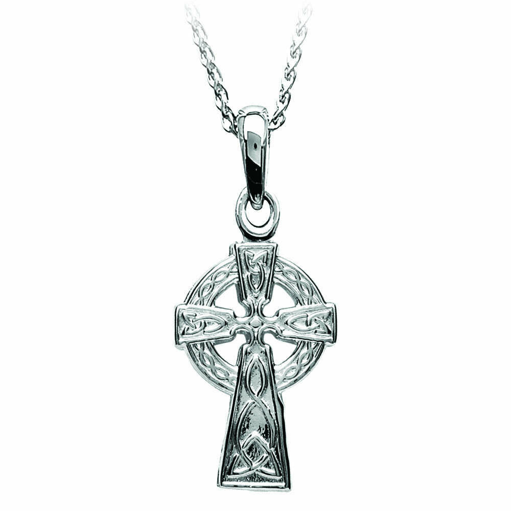 Sterling Silver Traditional Celtic Cross- Extra Small & Chain