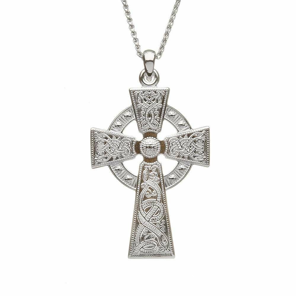 Sterling Silver Celtic Warrior® Cross- Medium & Chain