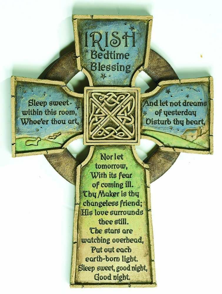 Irish Bedtime Blessing Cross