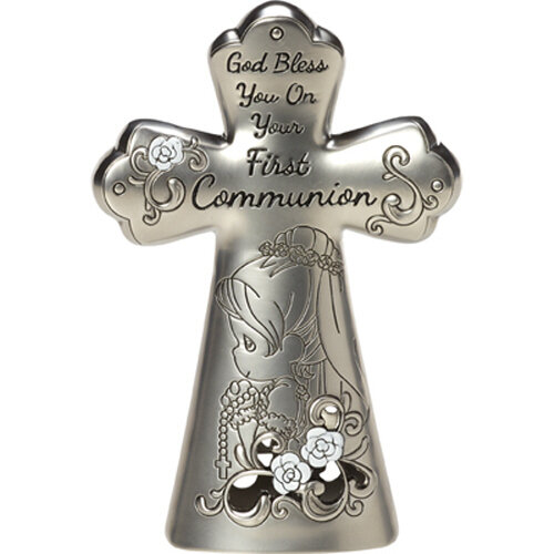 God Bless You On Your First Communion, Girl Cross
