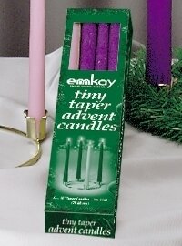 8 Tiny Tapers Advent Candles