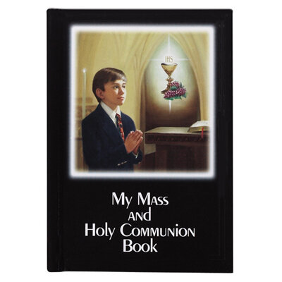 My Mass and Holy Communion Laminated Hard Cover Book- Boy