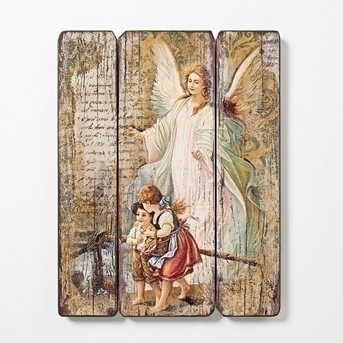 15&quot; Guardian Angel Decorative Panel