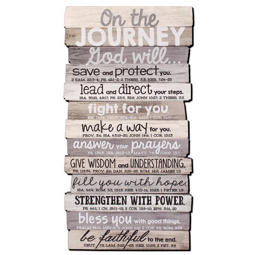 Journey Stacked Wood Plaque