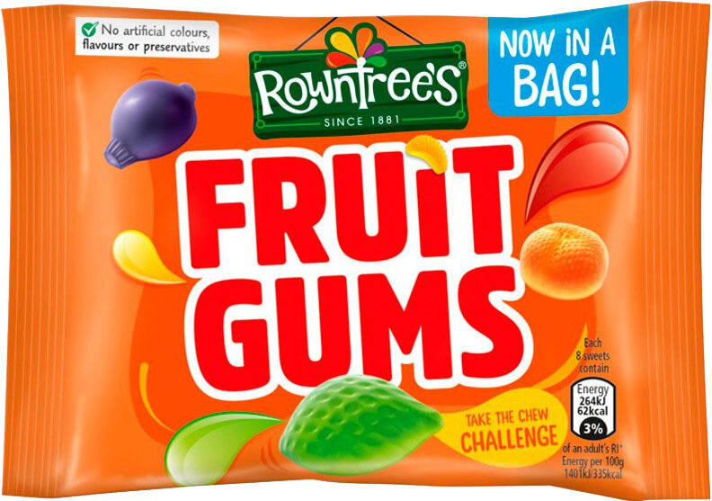 Rowntree Fruit Gums Pack