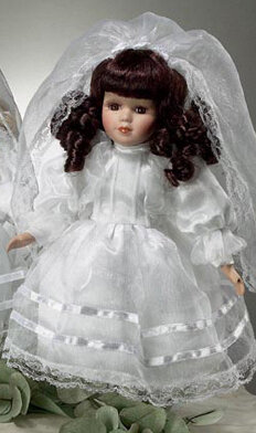 First Communion Doll- Brunette