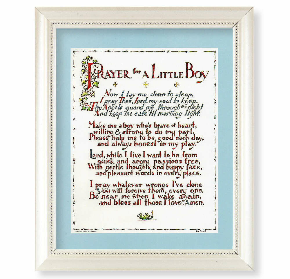 Prayer for a Little Boy Framed Picture