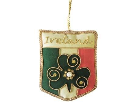 Irish Tricolour Crest Ornament