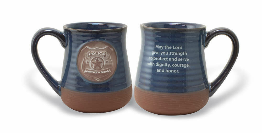Police Pottery Mug