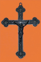 Orthodox Antique Brass Crucifix- 10.5"