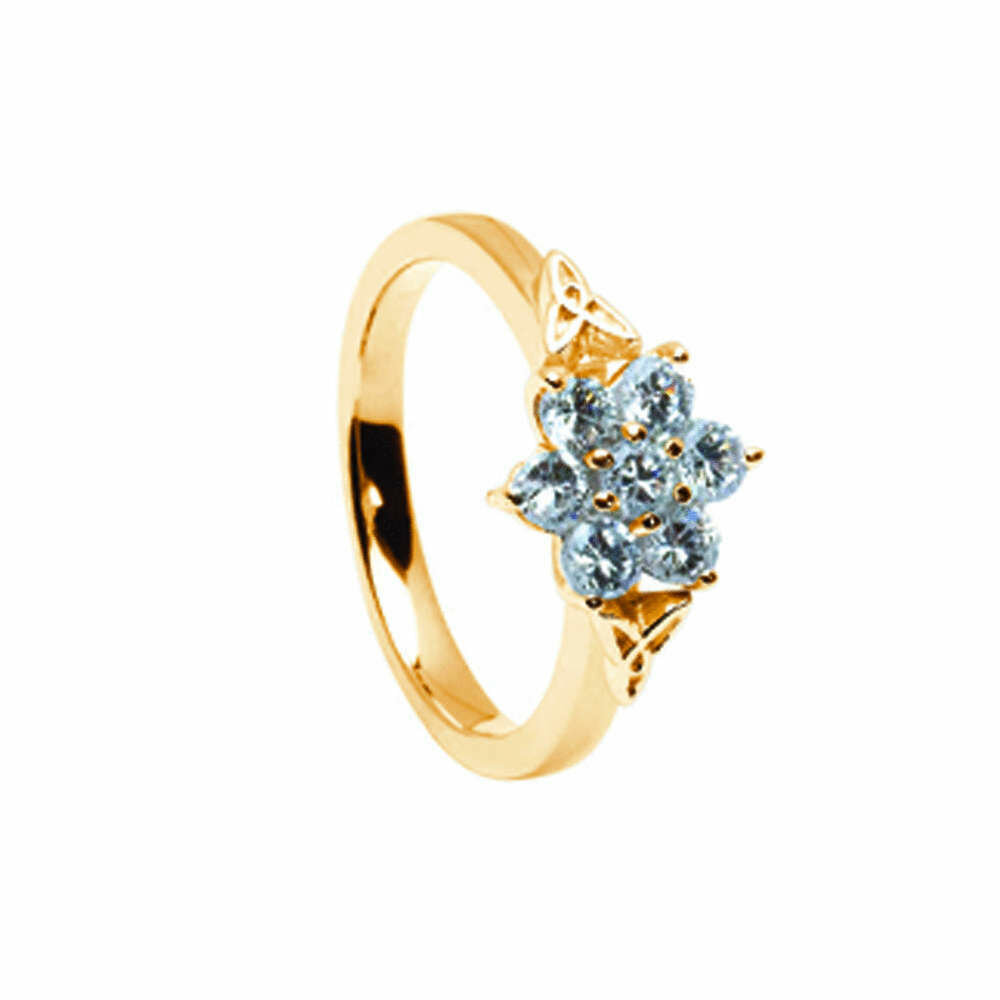 14kt Gold .65cts Cluster Diamond Engagement Ring