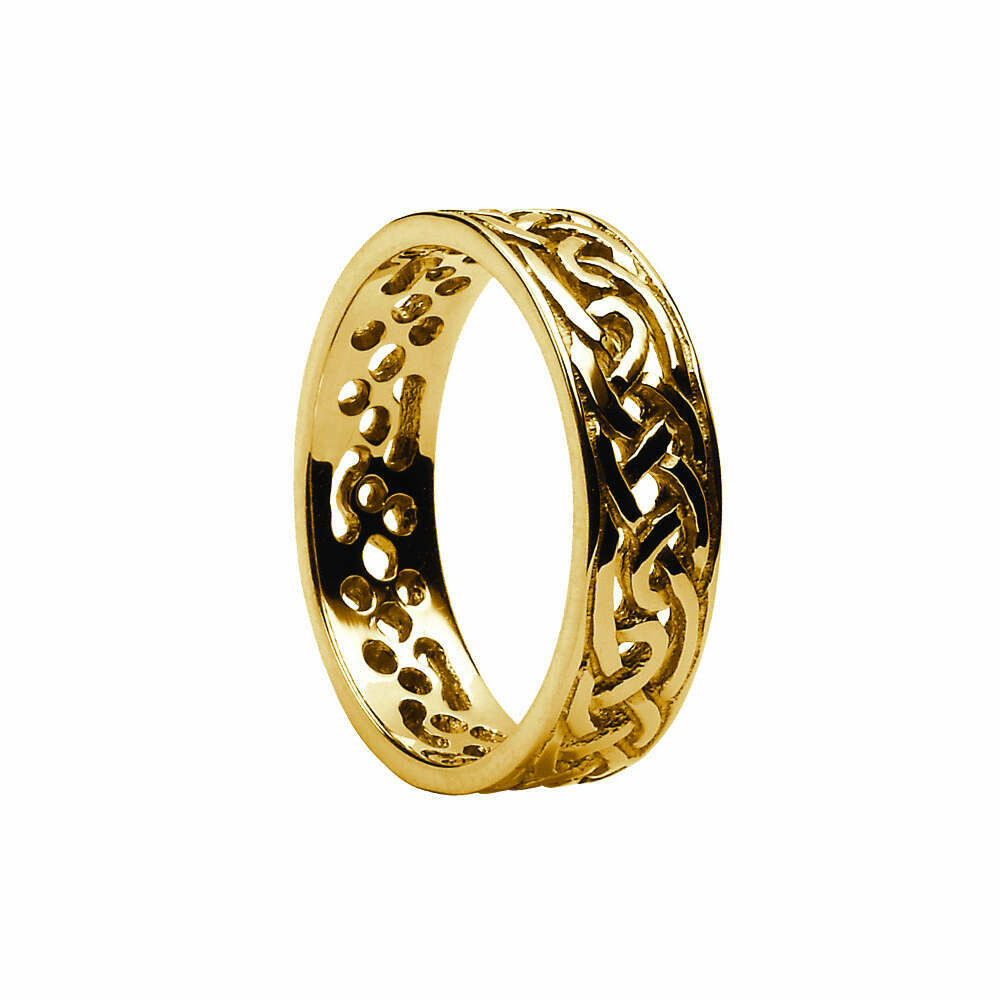 Ladies 10kt Gold Filigree Celtic Wedding Band