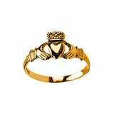 Baby 10kt Gold Claddagh Baby Ring, Choose Baby Size: Baby Size 1