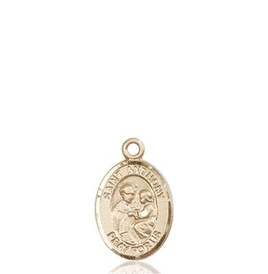 14kt Solid Gold Medal of your Choice- Small Size