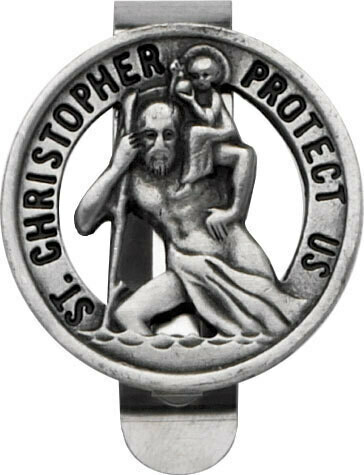 St. Christopher Auto Visor Clip