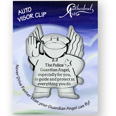 Police Guardian Angel Auto Visor Clip