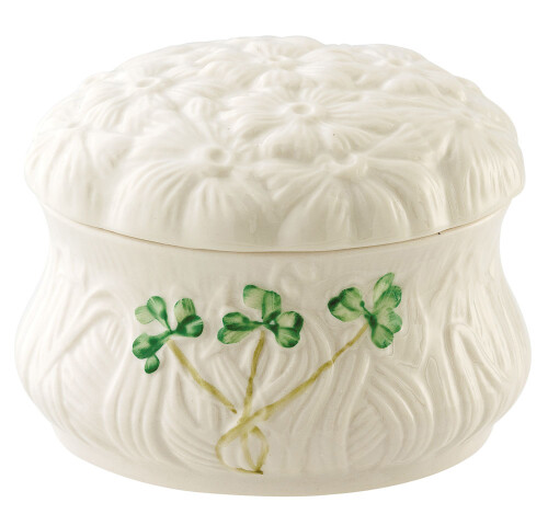 Belleek Daisy Trinket Box Disc.