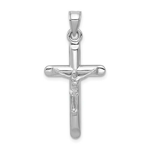 14kt White Gold Crucifix Pendant