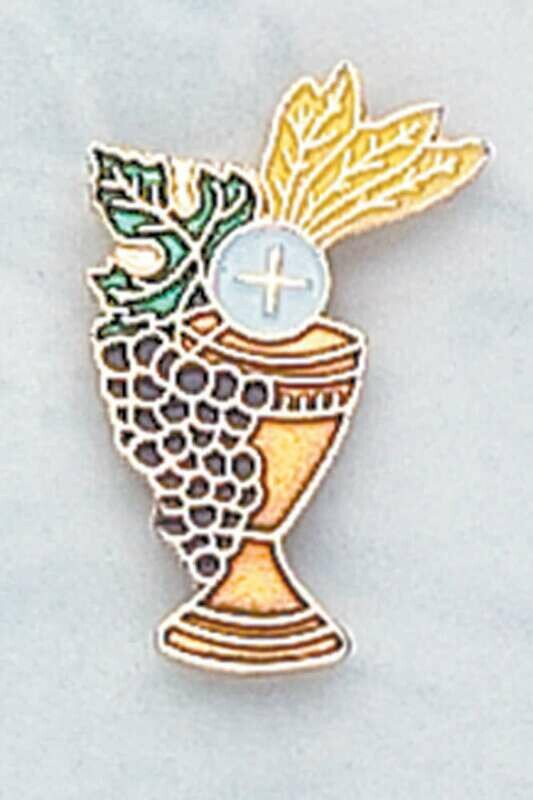 Enameled Chalice Lapel Pin