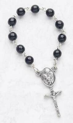 One Decade Rosary- Black