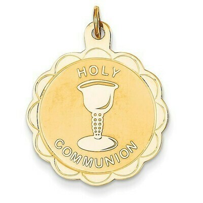14kt. Gold First Holy Communion Disc Pendant