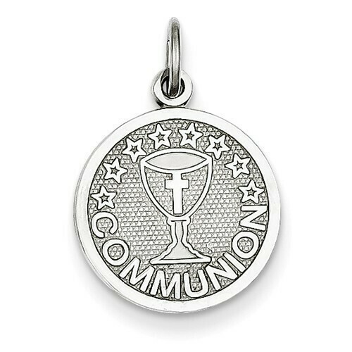 14kt White Gold First Holy Communion Charm