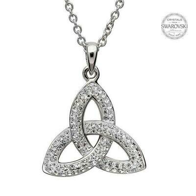 Trinity Knot Pendant Embellished with Swarovski® Crystals