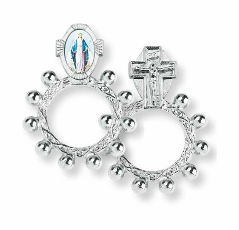Rosary Ring with Miraculous Medal