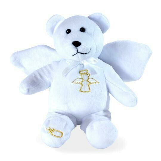 Guardian Angel 9&quot; White Holy Bear