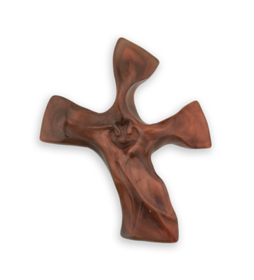 The Original Clinging Cross- Dark Tortoise/Copper Color- Shiny Finish