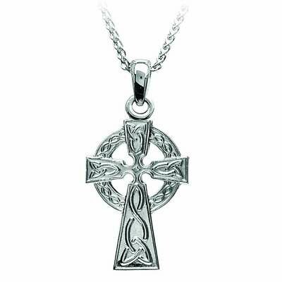 Sterling Silver Traditional Celtic Cross- Small & Chain