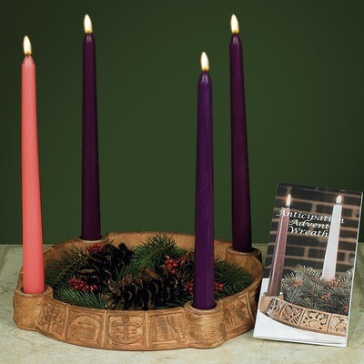 Anticipation Advent Wreath Candleholder (candles included)