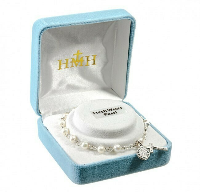 Youth Freshwater Pearl Rosary Bracelet