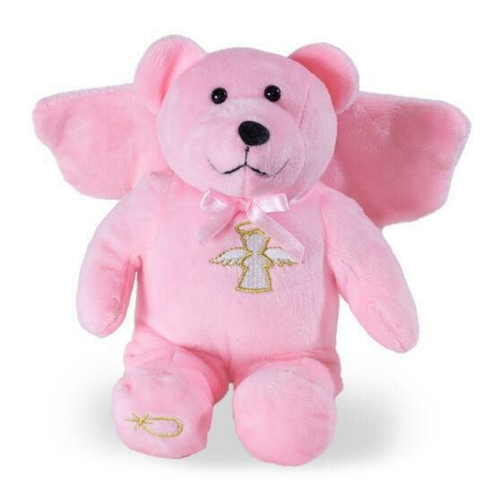 Guardian Angel 9&quot; Pink Holy Bear