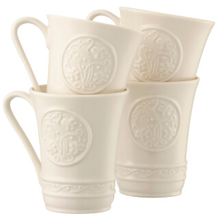 Belleek Irish Craft Mugs (Set of 4)