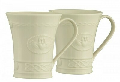 Belleek Claddagh Mugs (Set of 2)