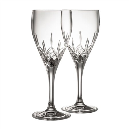 Galway Irish Crystal Longford White Wine Pair