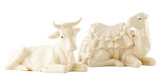 Belleek Manger Set- Ox &amp; Camel