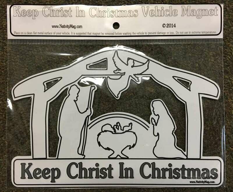 &quot;Keep Christ in Christmas&quot; Car Magnet